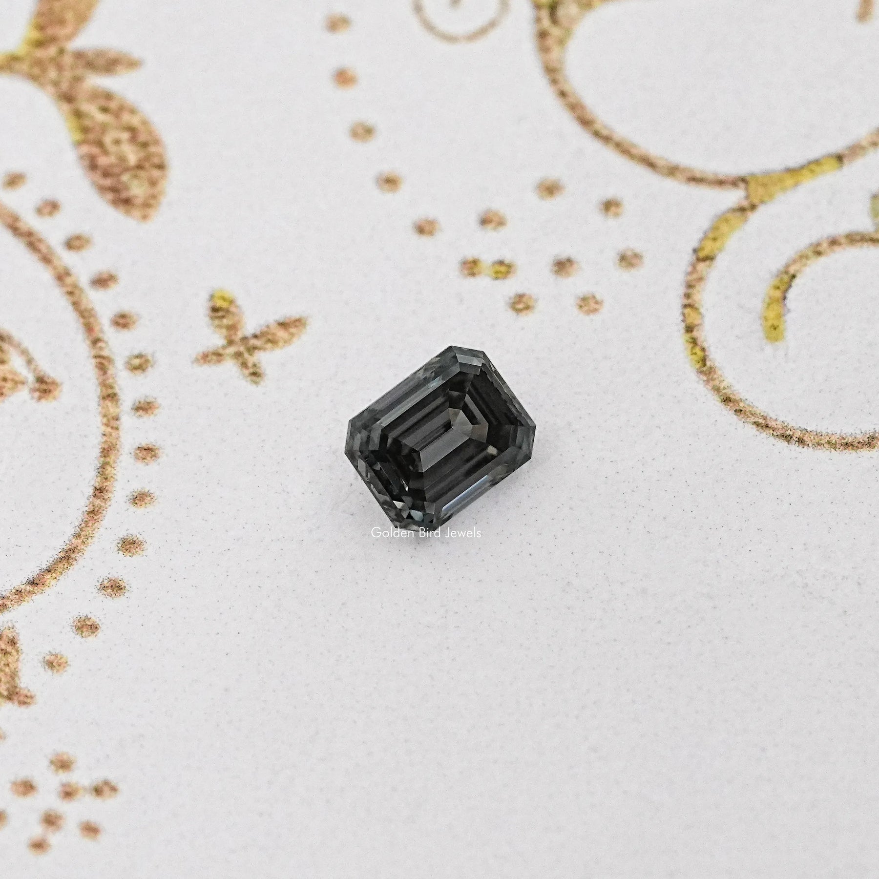 Gray Emerald Cut Loose Stone