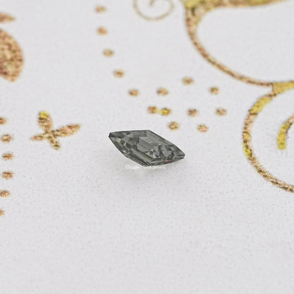 Gray Lozenge Cut Loose Moissanite