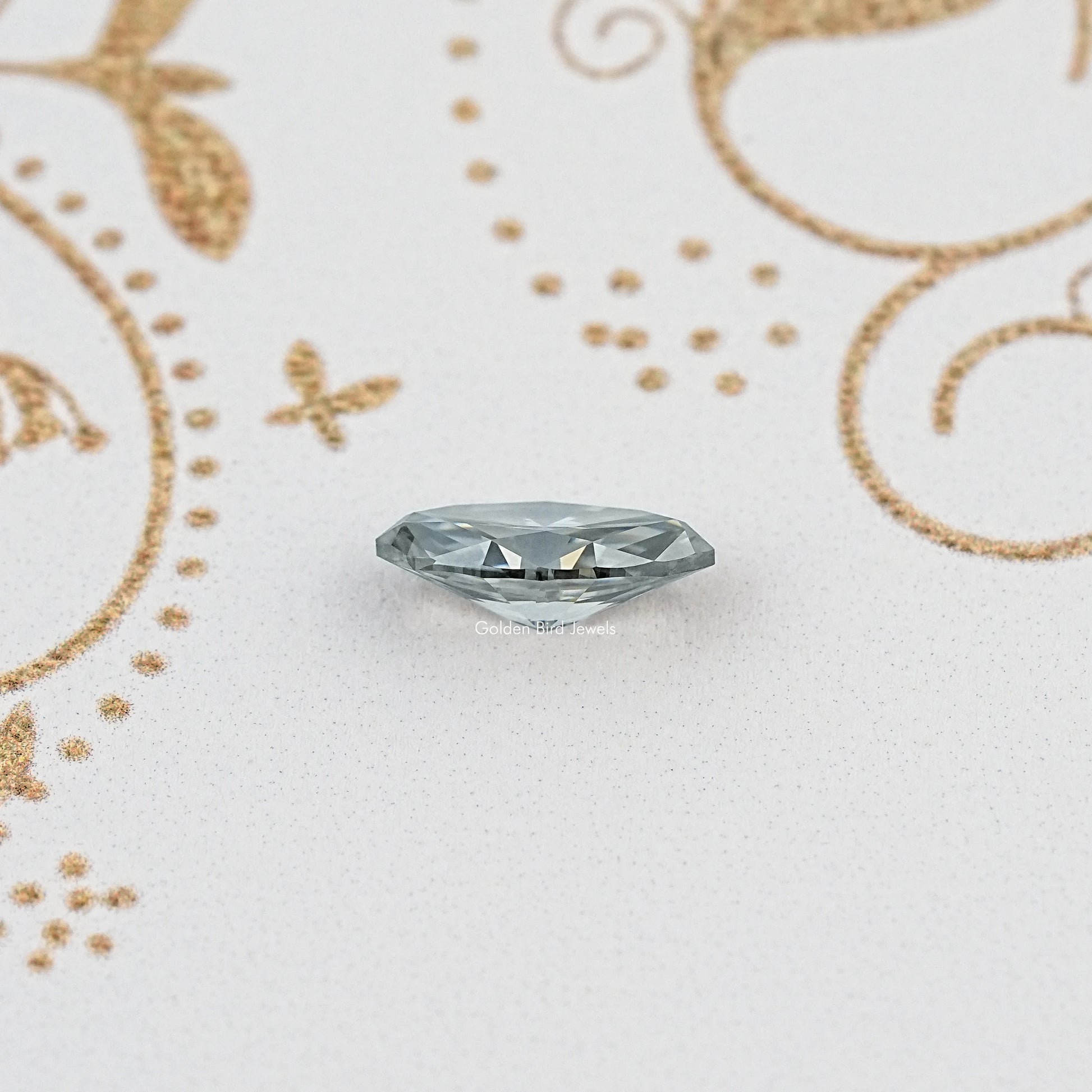 Side View of Marquise Shape Moissanite Loose Stone for Custom Rings