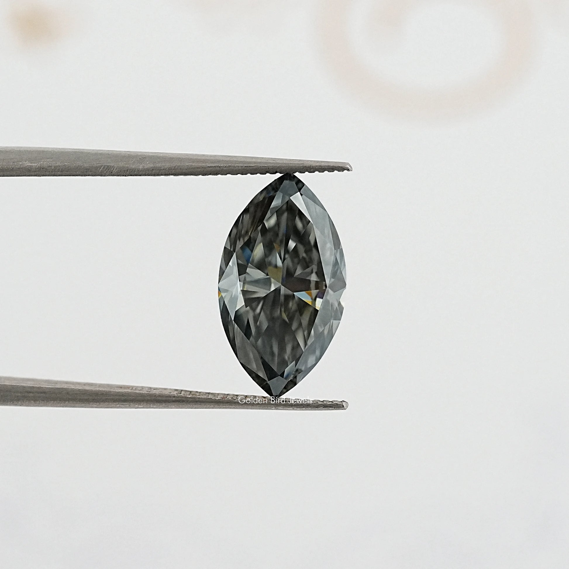 tweezers  View of Timeless Marquise Cut Moissanite Loose Stone for Anniversary Rings