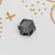 Gray Rose Cut Hexagon Loose Moissanite