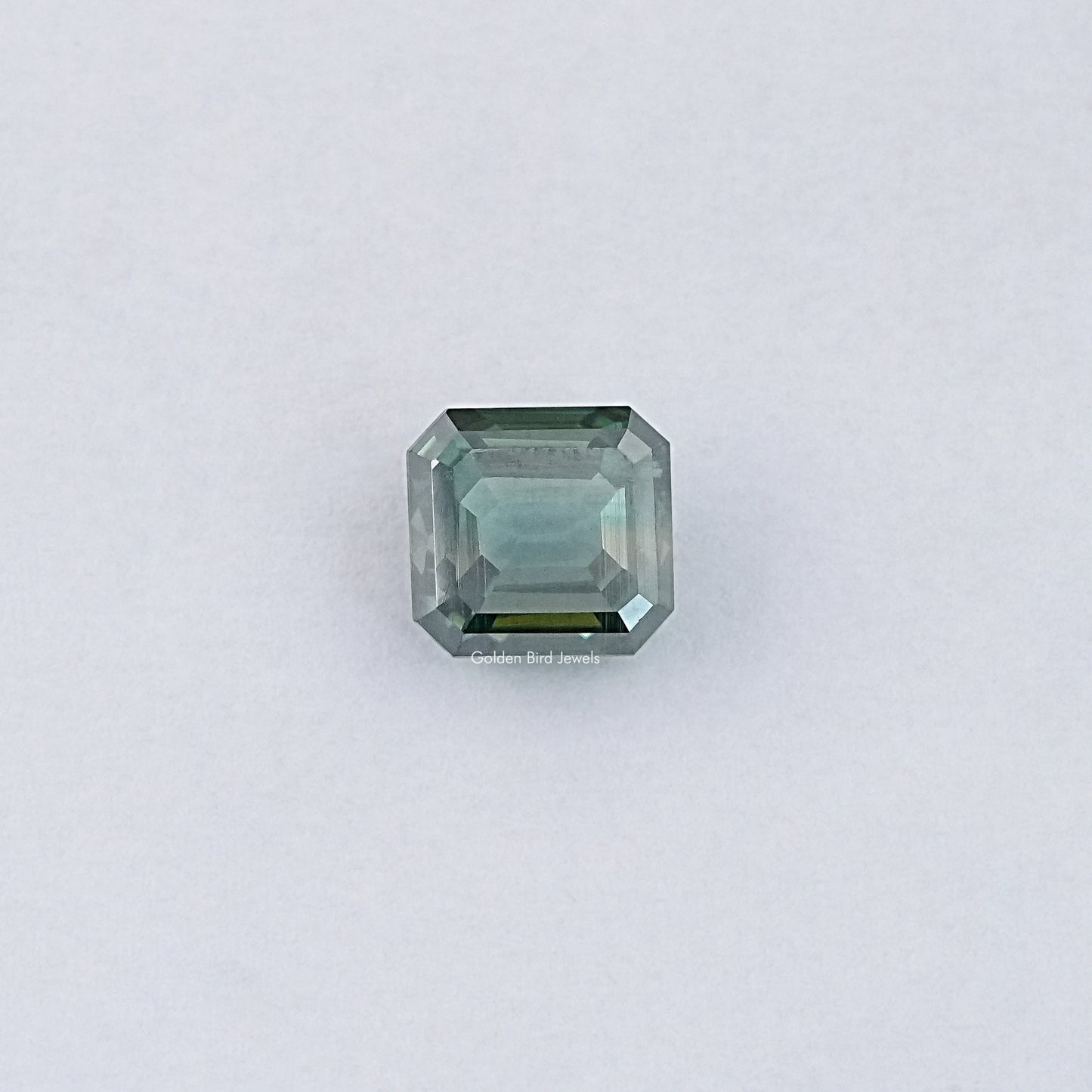 View Of Green Emerald Cut Loose Moissanite 