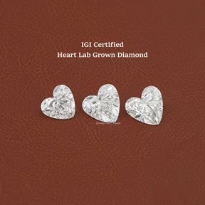 IGI Certified Heart Cut Lab Loose Diamond