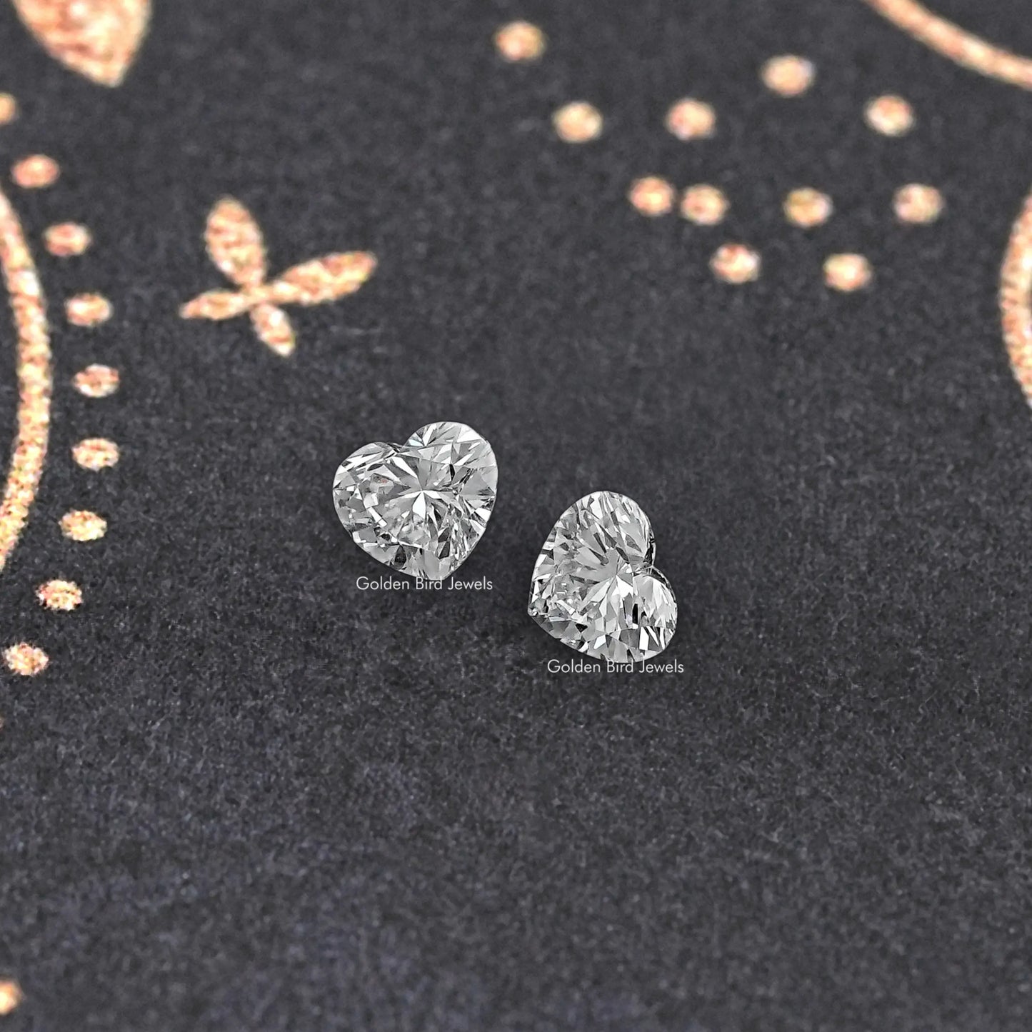 Heart Shaped Loose Diamond Matching Pair