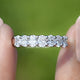 Lab Grown Diamond Oval Seven Stone Wedding Band