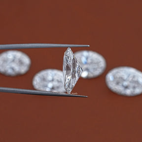 Side View Of Oval Cut Lab Loose Diamond
