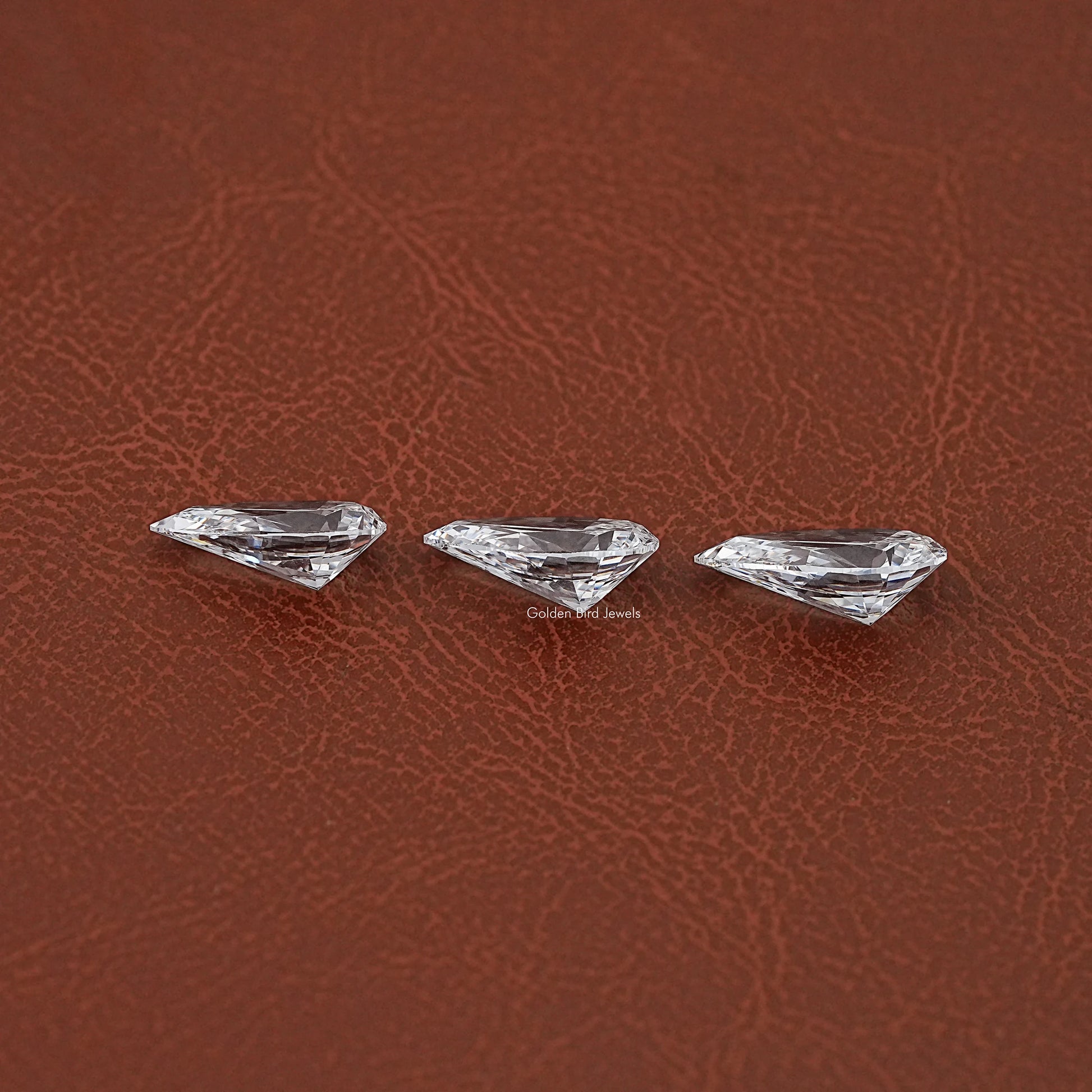 Side View Of Pear Cut Loose Lab Diamond