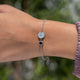 Alphabet Initial Letter Gemstone Bracelet