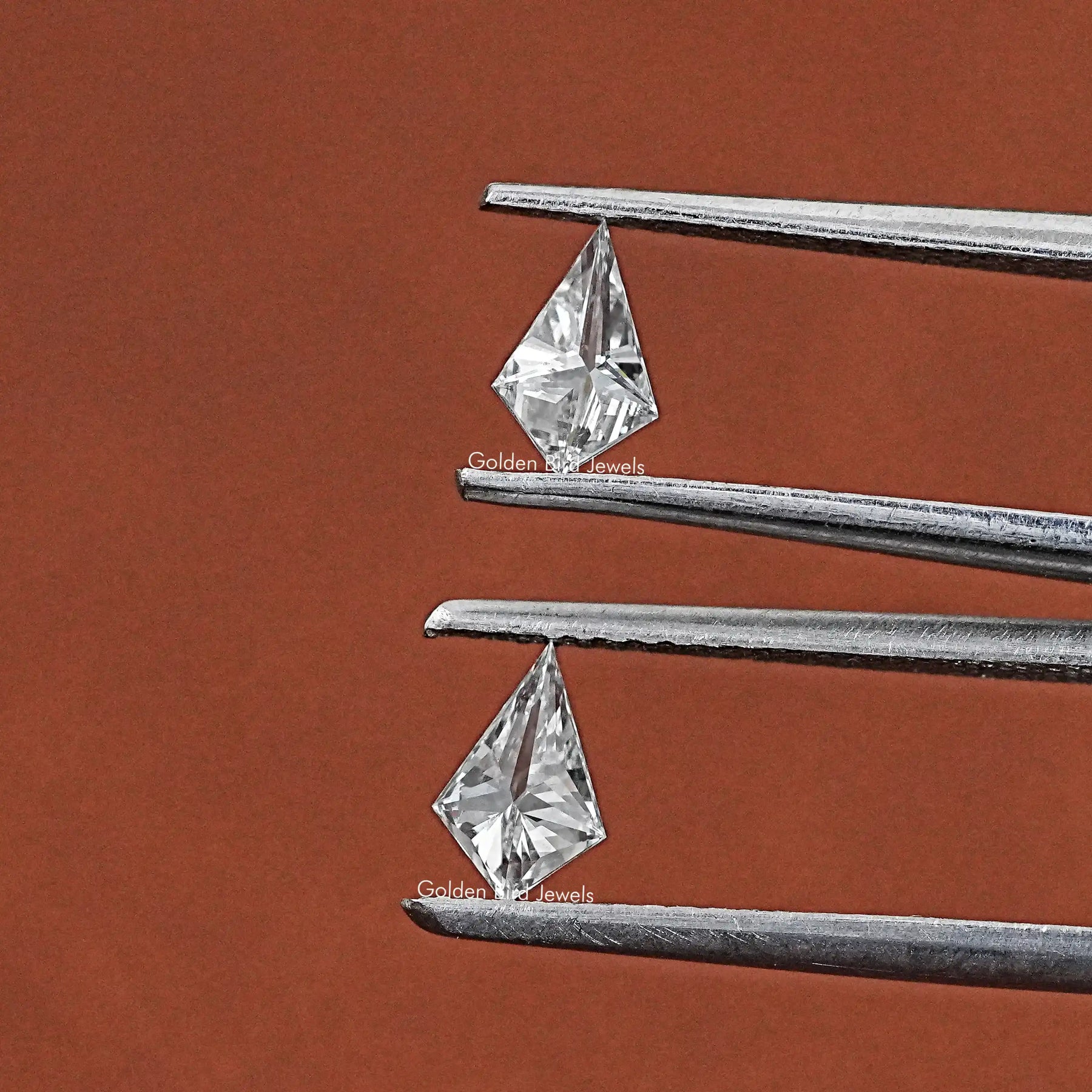 Kite Cut Lab Grown Loose Diamond Pair