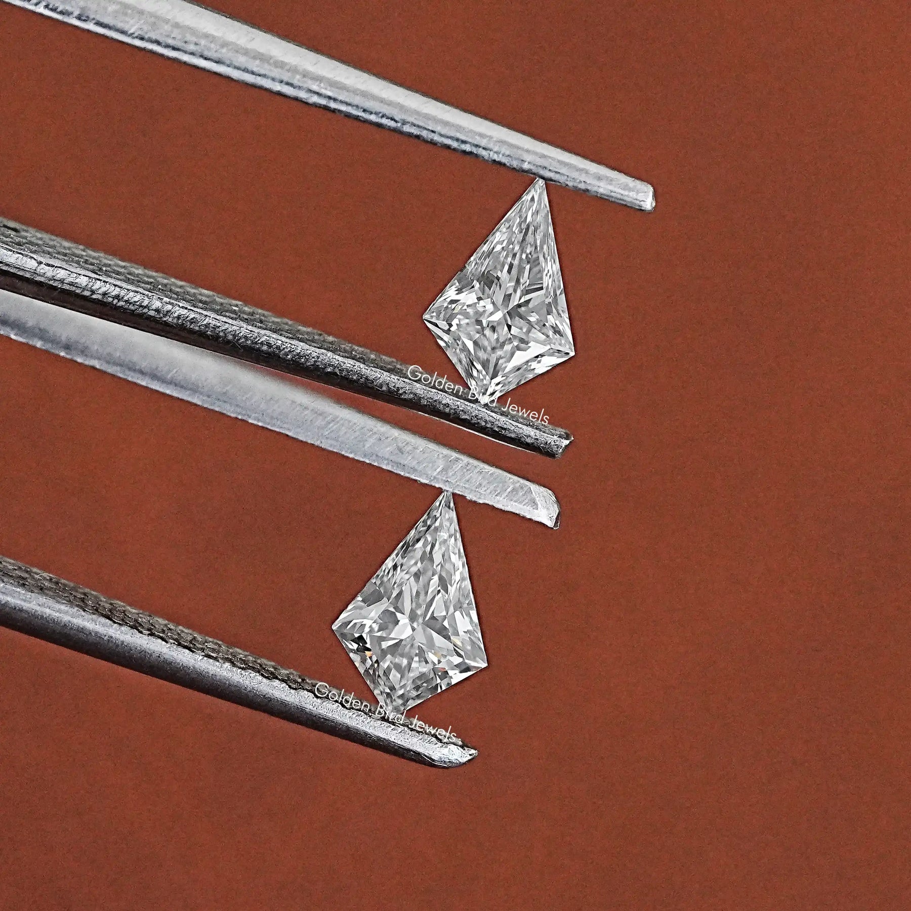 Kite Cut Lab Grown Loose Diamond Pair