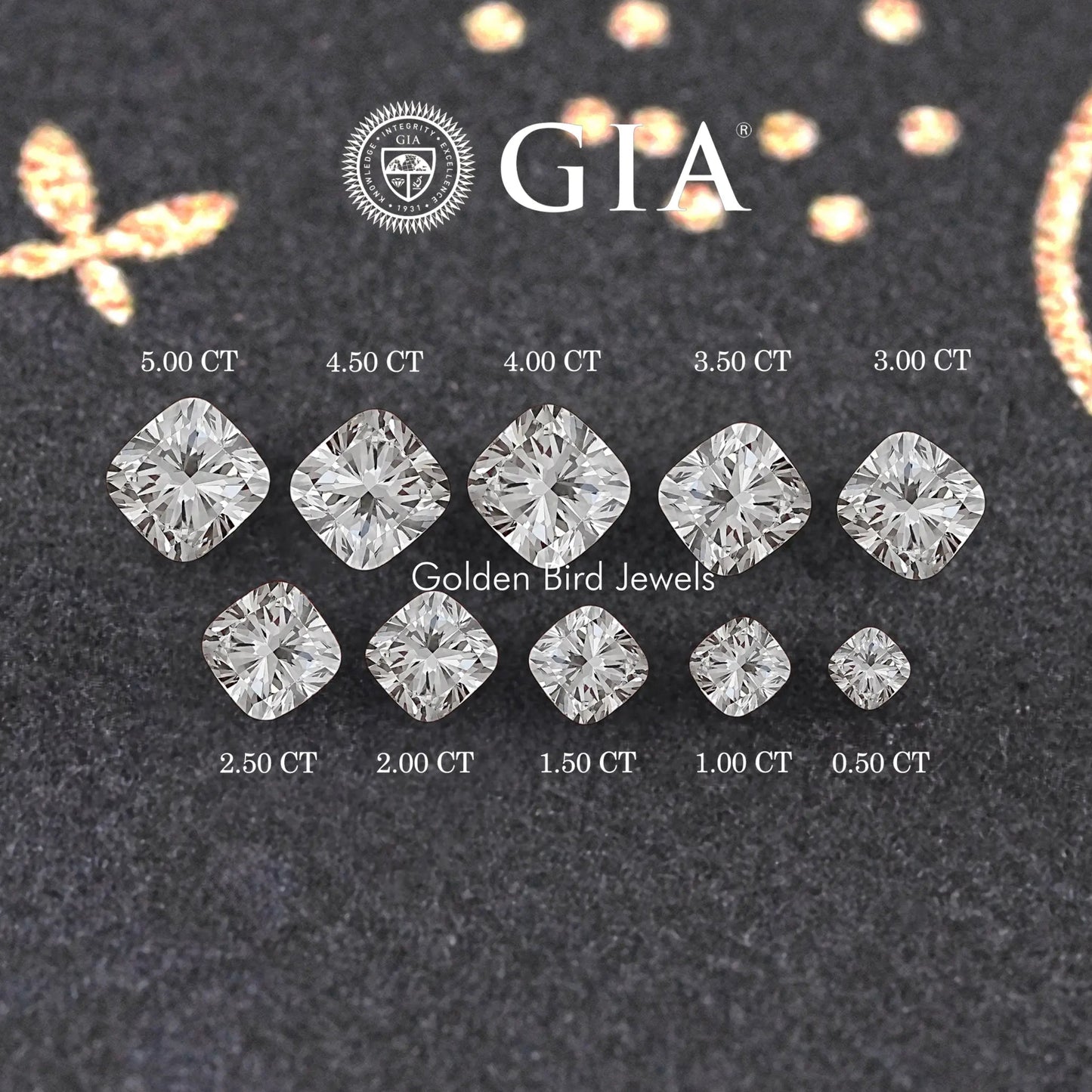 GIA Certified Cushion Cut Loose Lab Diamond