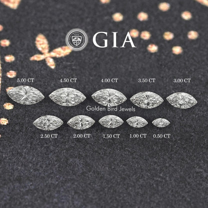 GIA Certified Marquise Cut Loose Lab Diamond