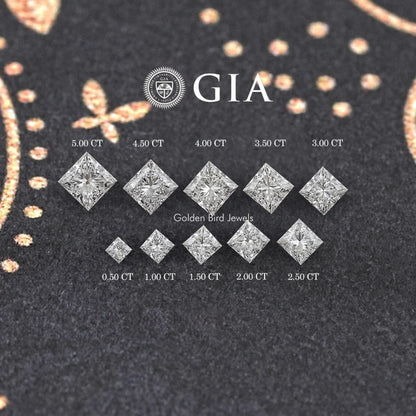 GIA Certified Princess Cut Loose Lab Diamond