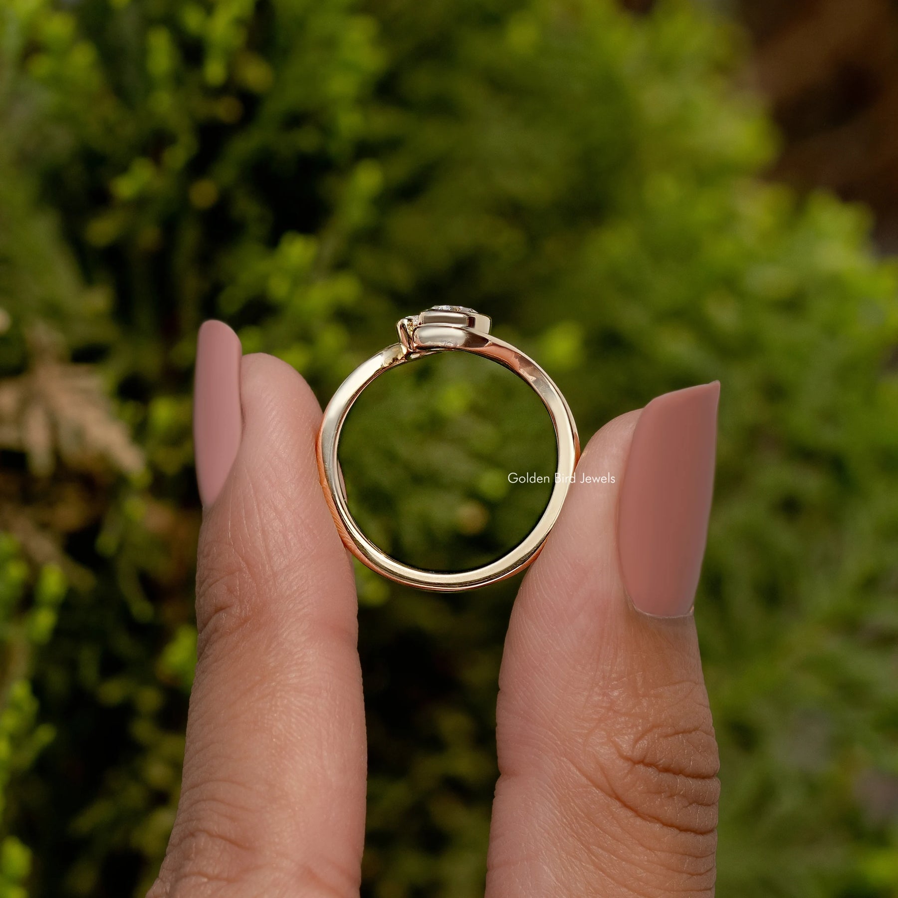 2 Stone Pear Cut Lab Diamond Toi Et Moi Ring