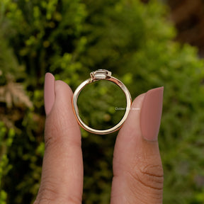 2 Stone Pear Cut Lab Diamond Toi Et Moi Ring