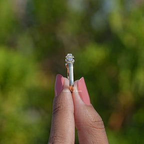 Round Cut Lab Diamond Five Stone Halo Band