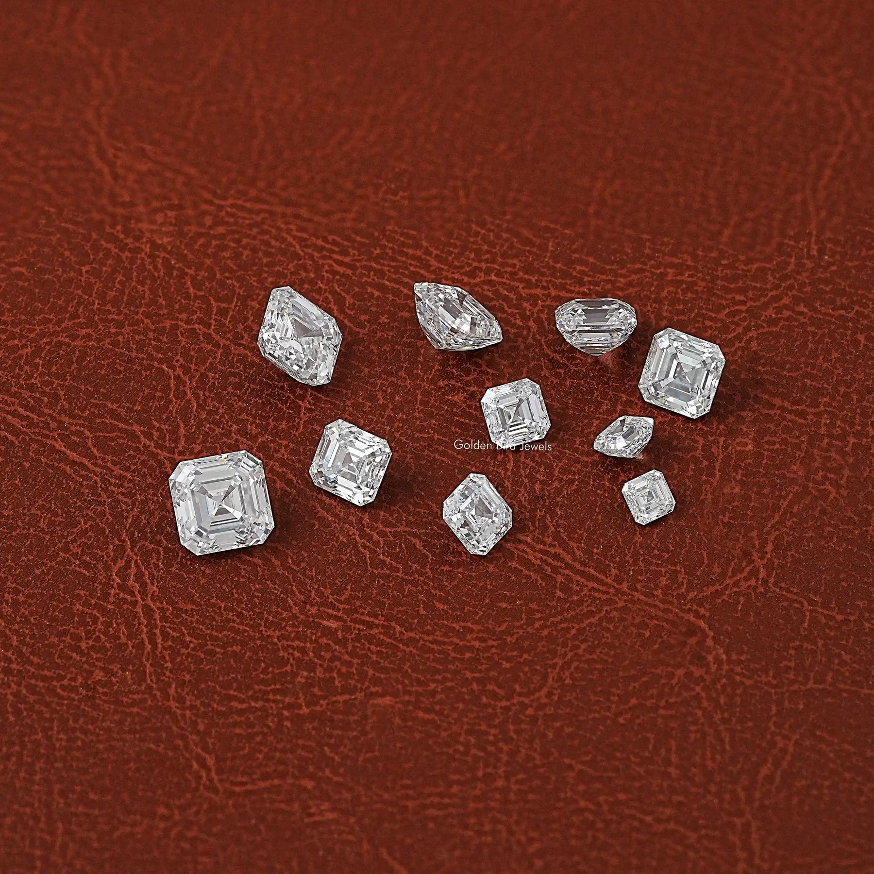 View of Lab Grown Asscher Cut Loose Diamond In Colorless