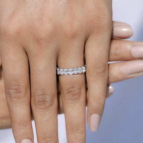 Lab Grown Diamond Oval Seven Stone Wedding Band