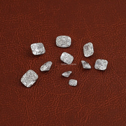 View Of Elongated Cushion Cut Loose Diamond In White