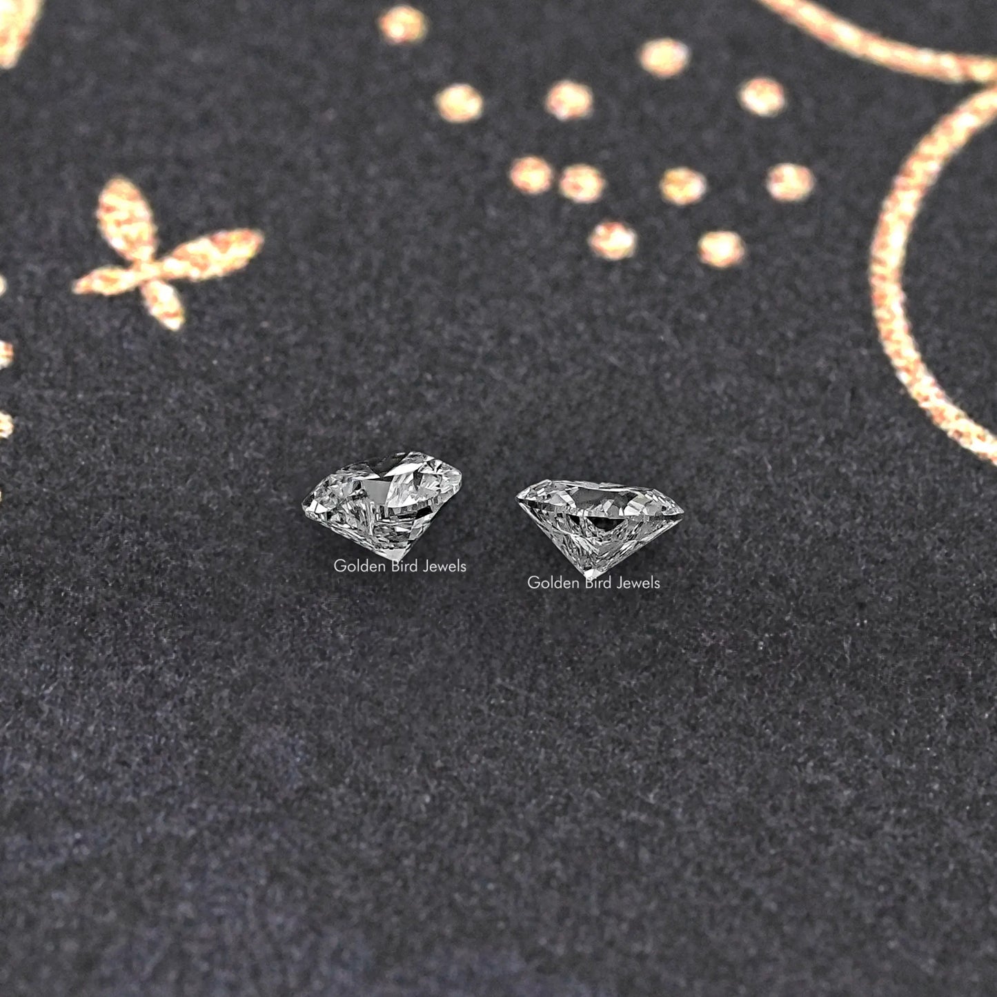 Heart Shaped Loose Diamond Matching Pair