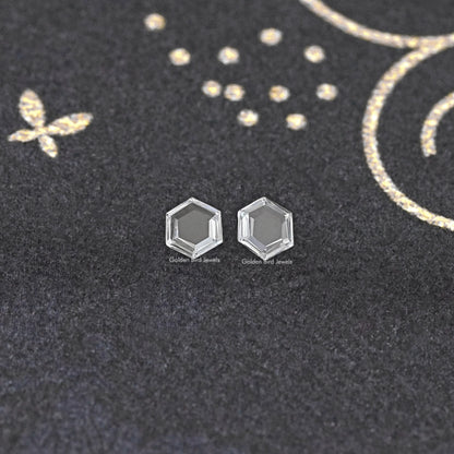 Rose Cut Hexagon Lab Loose Diamond