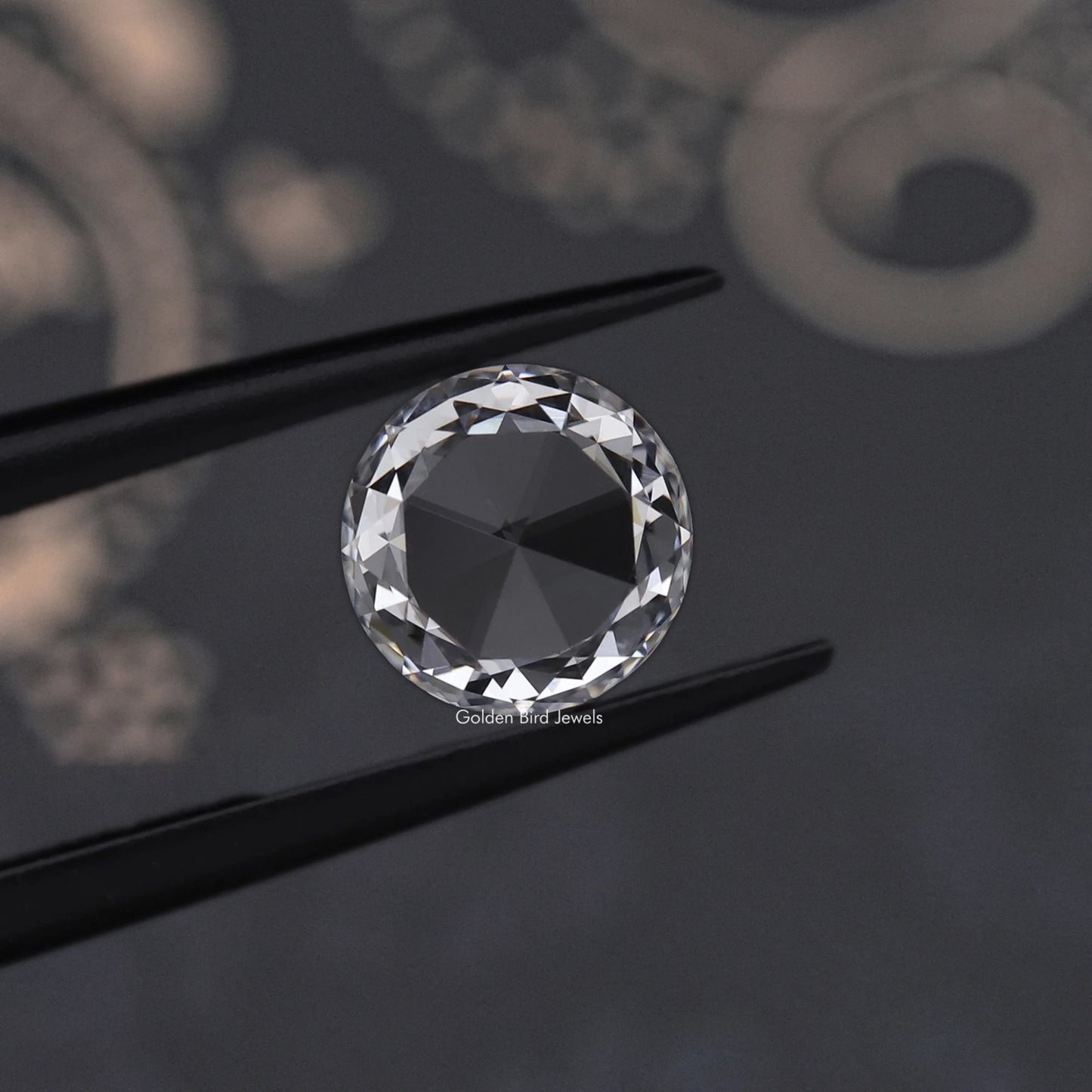 Rose Cut Round Lab Grown Diamond