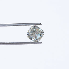 [Light Blue Old Mine Cushion Cut Loose Moissanite]-[Golden Bird Jewels]