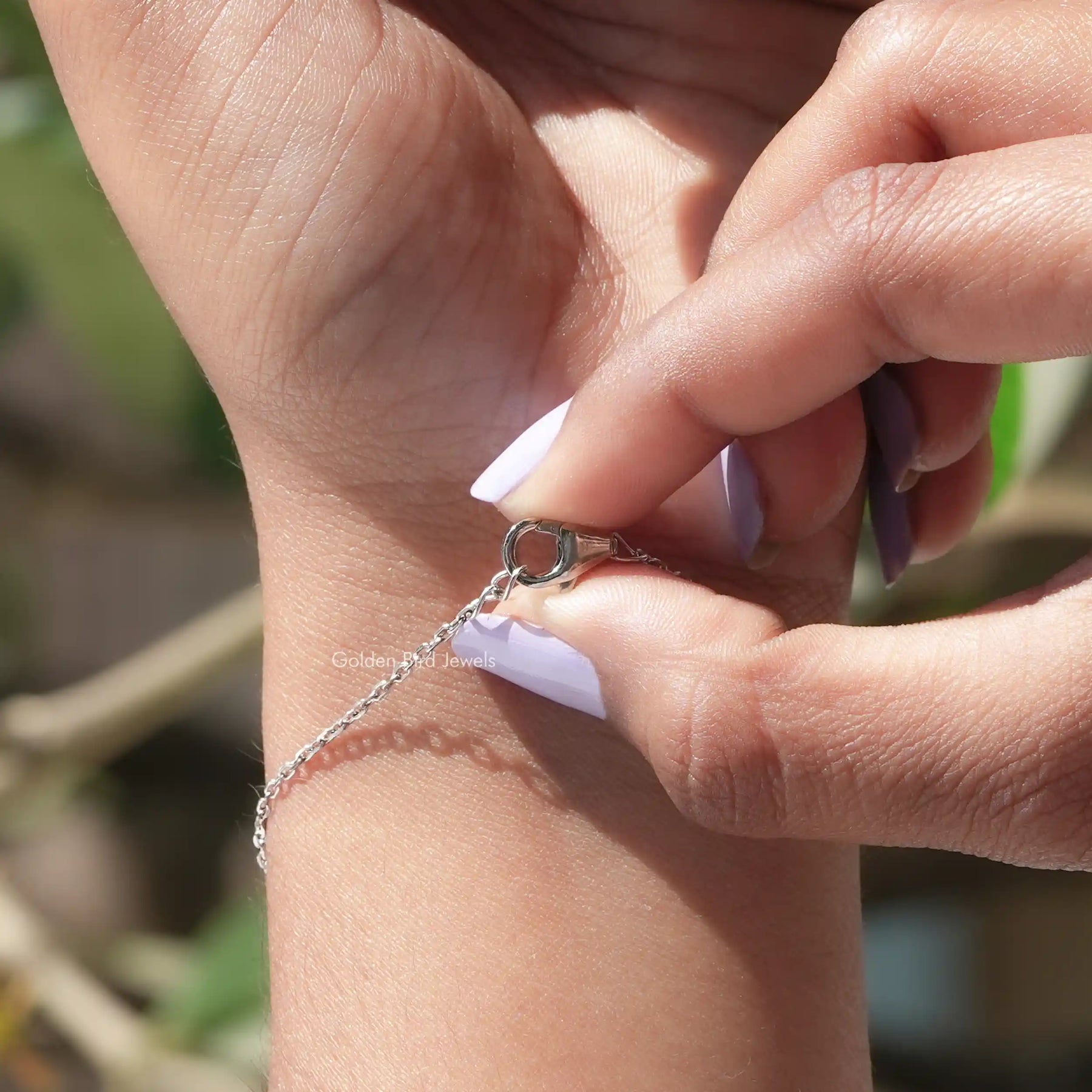 Long Emerald Cut Moissanite Tennis Chain Bracelet