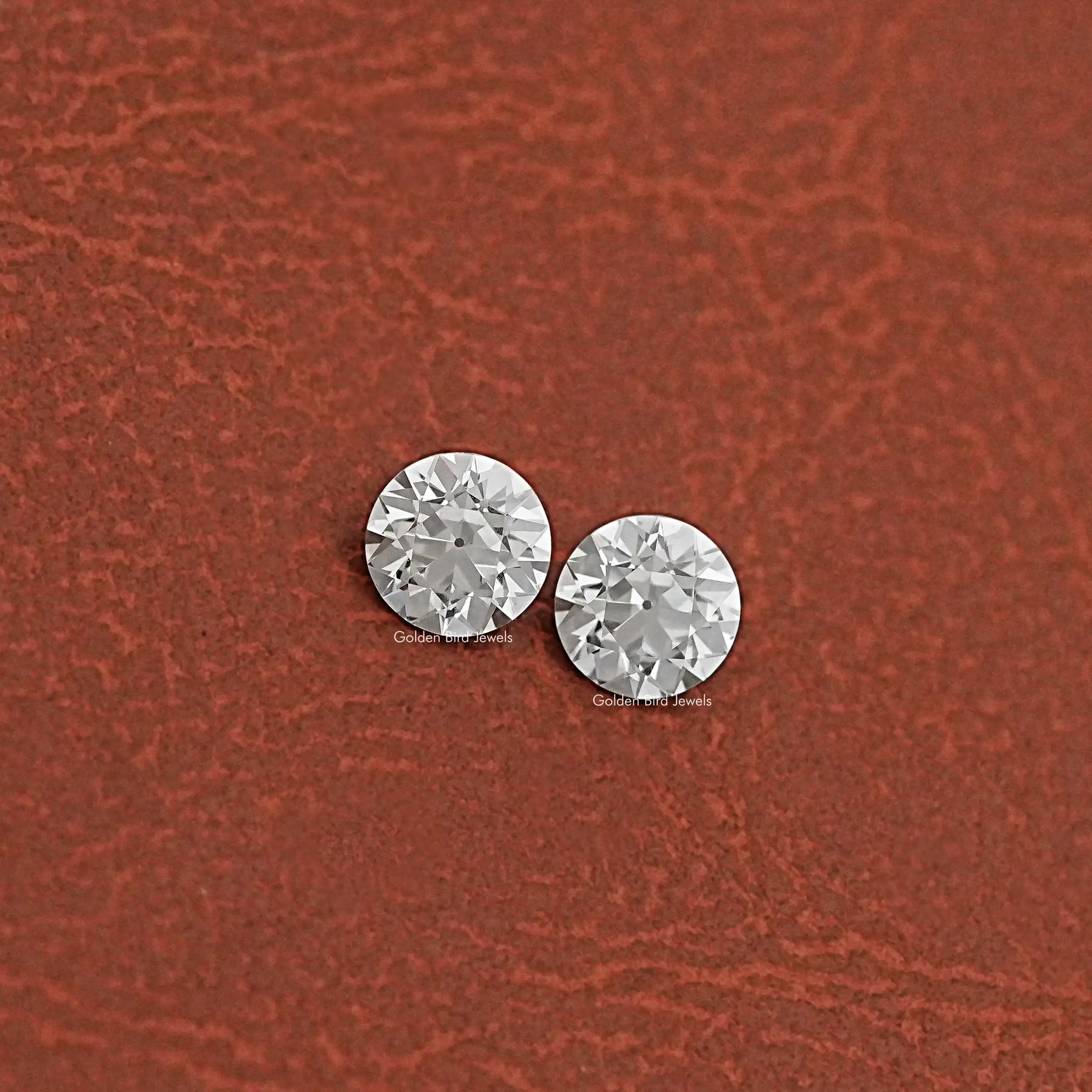 Old European Round Cut Loose Diamond Pair