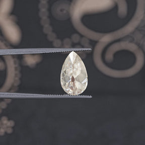Old Mine Pear Cut Loose Moissanite Stone
