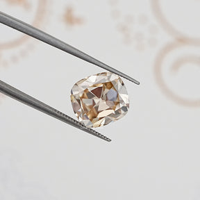 Yellow Old Mine Cut Cushion Loose Moissanite