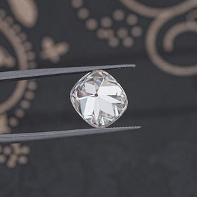 Near Colorless Old Mine Cut Cushion Loose Moissanite