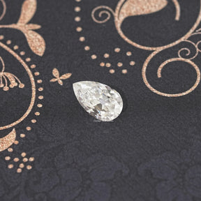 Old Mine Pear Cut Loose Moissanite Stone