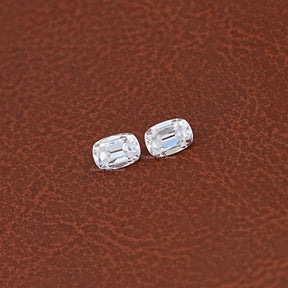 Colorless Old Mine Cushion Moissanite Loose Pair