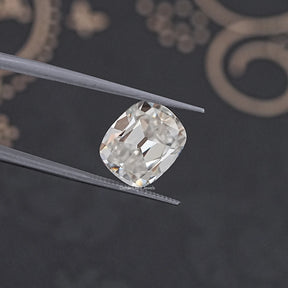 Colorless Old Mine Cushion Loose Moissanite Stone