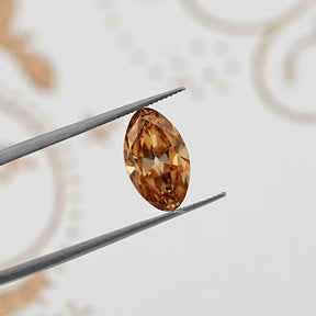 Champagne Old Mine Moval Loose Moissanite
