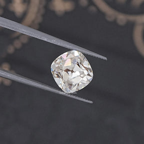 Near Colorless Old Mine Cushion Loose Moissanite Stone