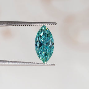Blue Marquise Cut Moissanite Loose Stone