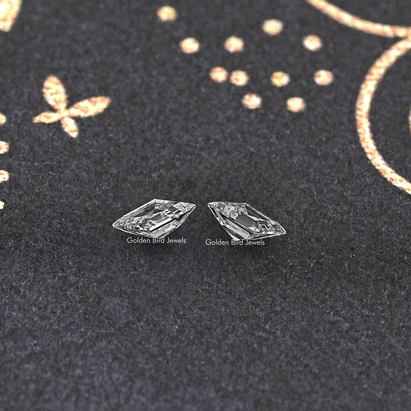 Lozenge Cut Lab Grown Pair Diamond