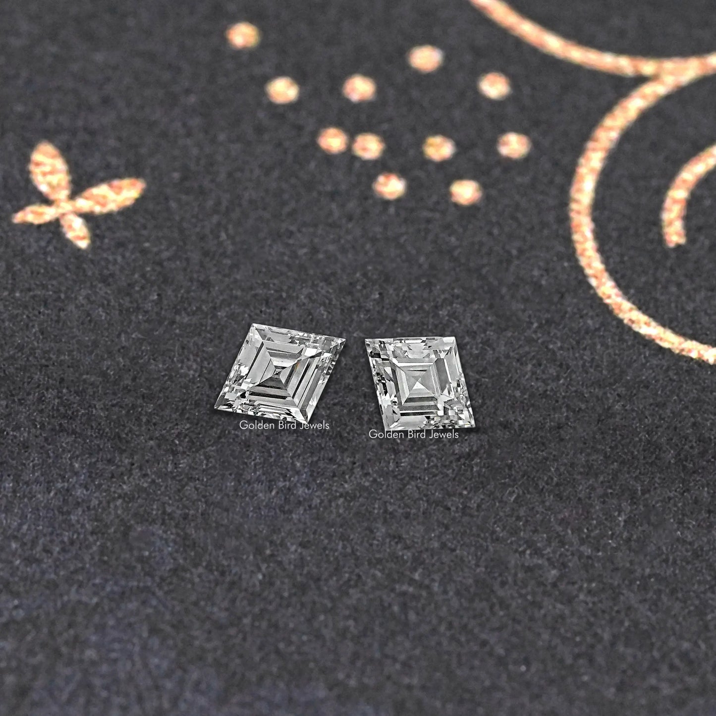 Lozenge Cut Lab Grown Pair Diamond