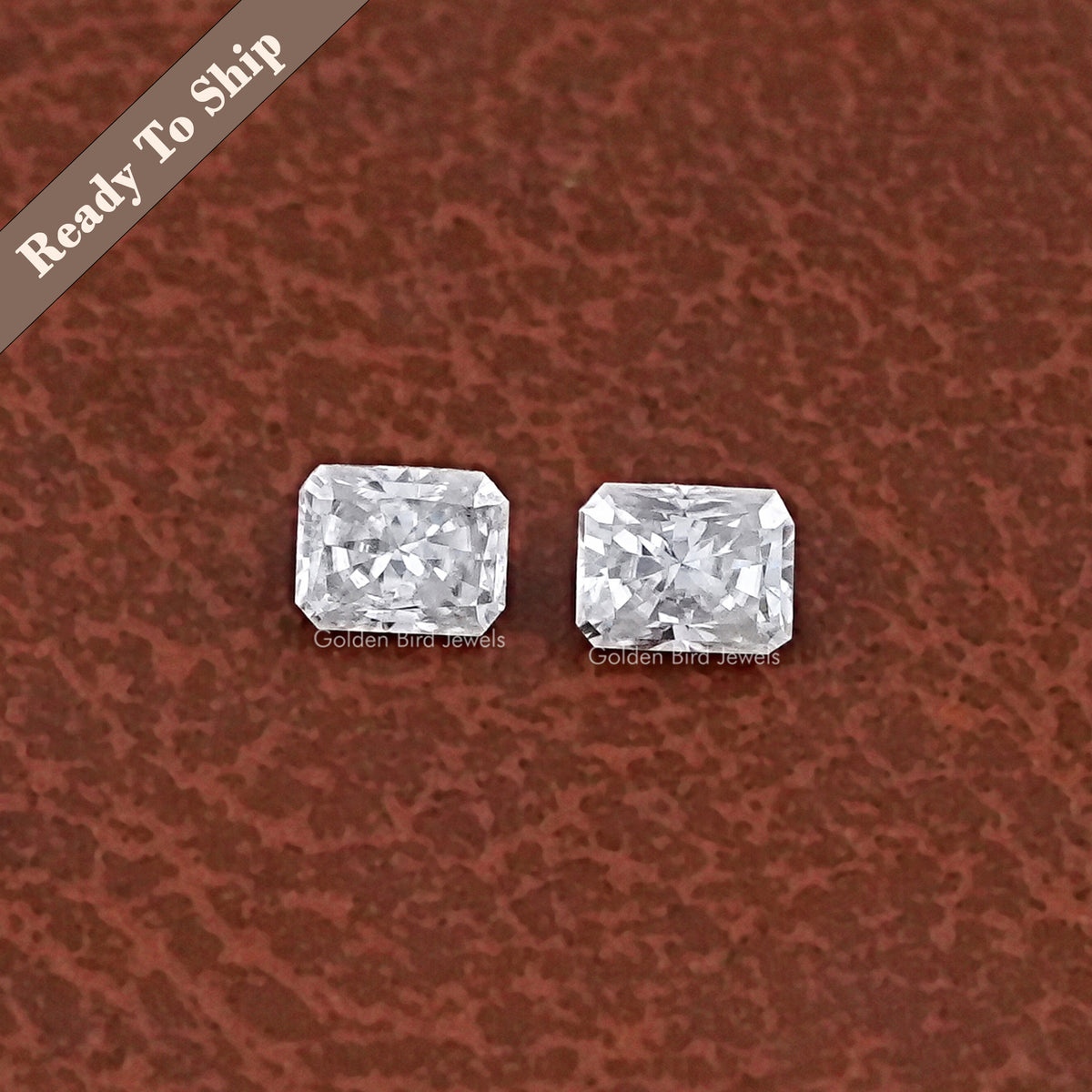 Radiant Cut Loose Moissanite Pair