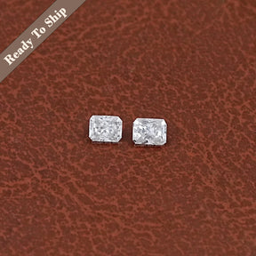 Radiant Cut Loose Moissanite Pair