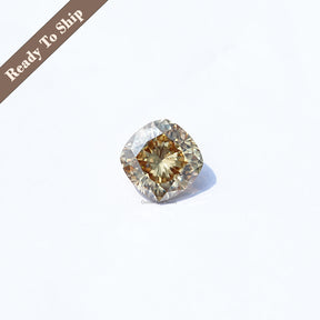 Yellow Cushion Cut Moissanite Loose Stone