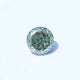 Blue Green Portuguese Cut Round Loose Moissanite