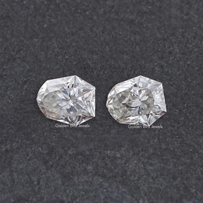 Shield Cut Moissanite Loose Matching Pair