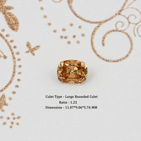 Champagne Old Mine Cushion Cut Loose Moissanite