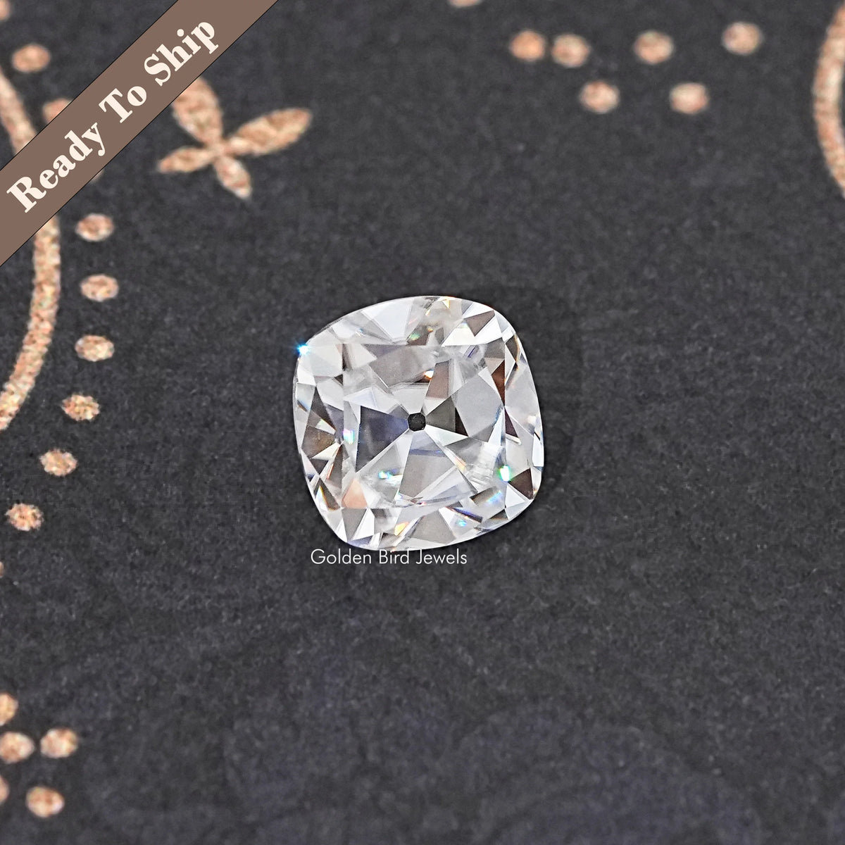 Colorless Old Cut Cushion Loose Stone