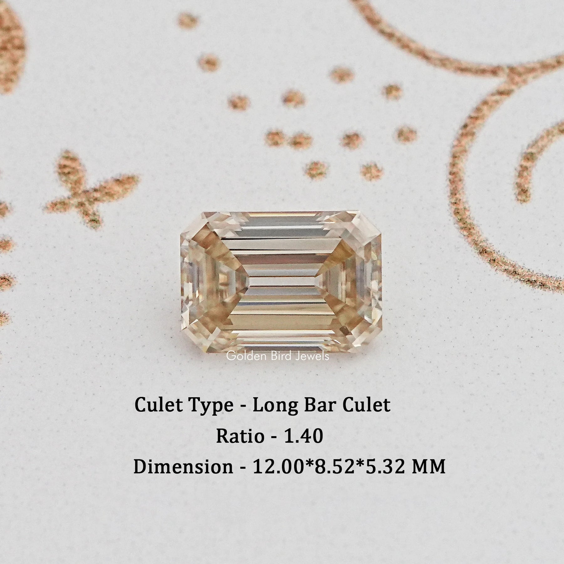 Yellow Old Mine Emerald Loose Moissanite