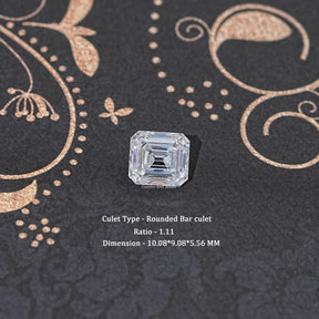 Colorless Old Mine Asscher Cut Loose Moissanite