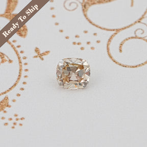 Yellow Old Mine Cut Cushion Loose Moissanite